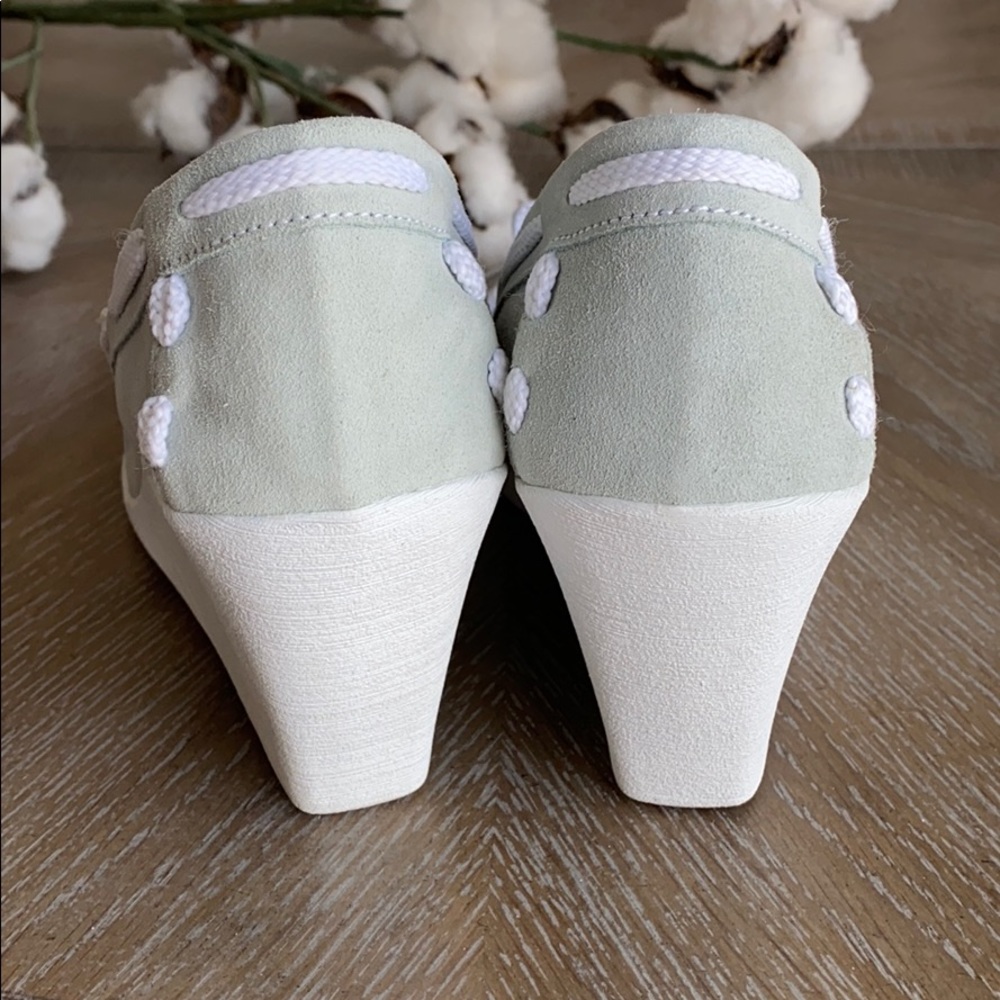 Chinese Laundry wedge loafers sea foam green - Picture 4 of 6